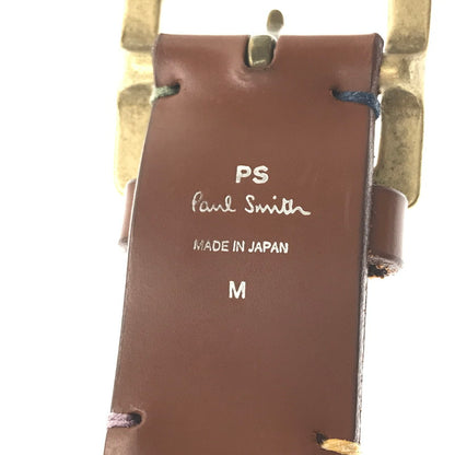 【中古品】【メンズ】 PAUL SMITH ポール・スミス LEATHER BELT レザー ベルト アクセサリー 205-261016-rt-08-tagh カラー：ブラウン 万代Net店