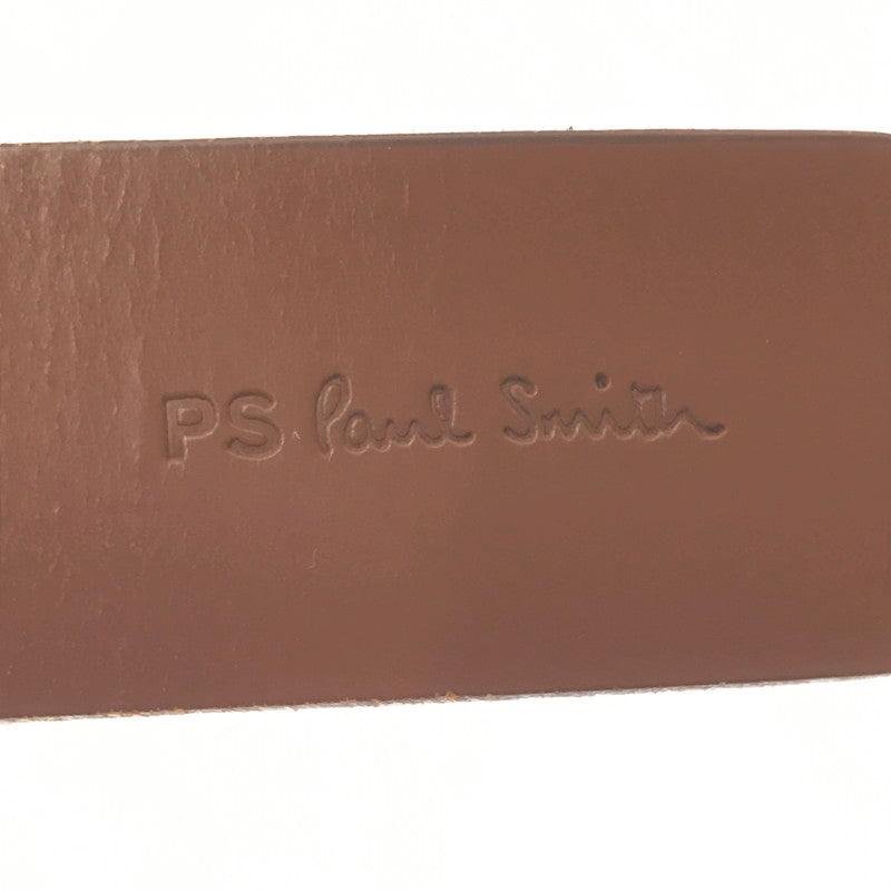 【中古品】【メンズ】 PAUL SMITH ポール・スミス LEATHER BELT レザー ベルト アクセサリー 205-261016-rt-08-tagh カラー：ブラウン 万代Net店