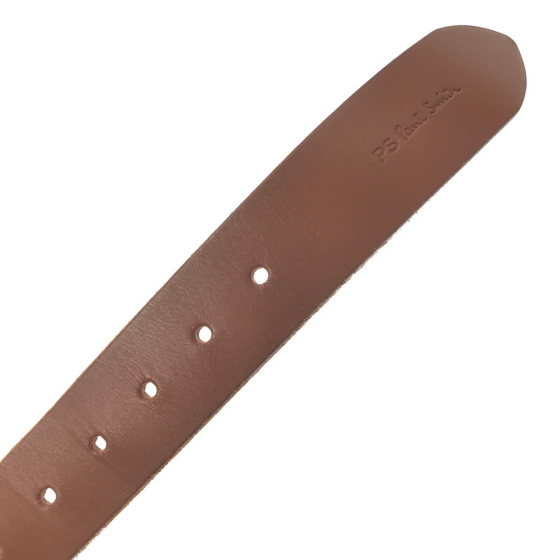 【中古品】【メンズ】 PAUL SMITH ポール・スミス LEATHER BELT レザー ベルト アクセサリー 205-261016-rt-08-tagh カラー：ブラウン 万代Net店