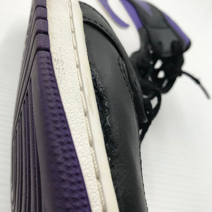 【現状渡し品】【メンズ】 NIKE ナイキ AIR JORDAN 1 MID BLACK COURT PURPLE 554724-095 エア ジョーダン 1 ミッド スニーカー 靴 160-260926-rt-02-tagh サイズ：26.5cm US8.5 カラー：BLACK/DARK IRIS-WHITE 万代Net店