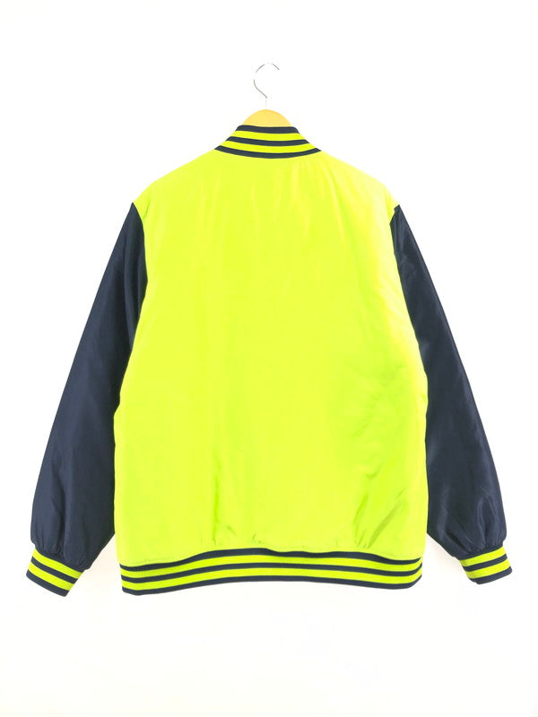 【中古品】【メンズ】 XLARGE エクストララージ SCRIPT LOGO VARSITY PUFF JACKET 01183510 スクリプト ロゴ バーシティー ジャケット アウター 142-260930-rt-11-tagh サイズ：XL カラー：ライム 万代Net店