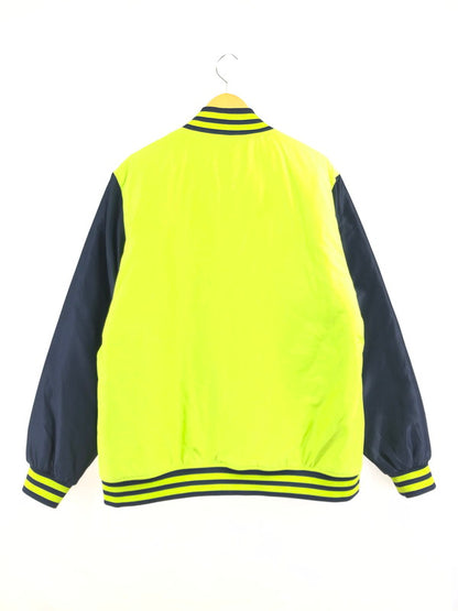 【中古品】【メンズ】 XLARGE エクストララージ SCRIPT LOGO VARSITY PUFF JACKET 01183510 スクリプト ロゴ バーシティー ジャケット アウター 142-260930-rt-11-tagh サイズ：XL カラー：ライム 万代Net店