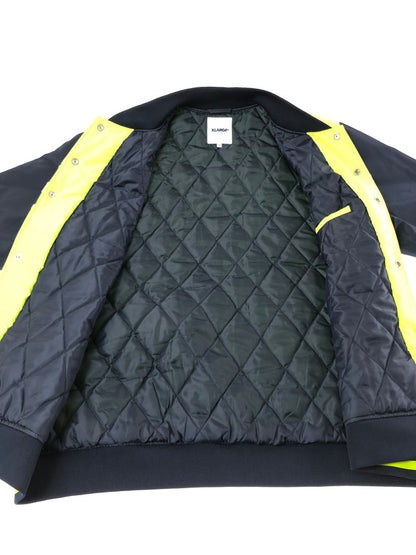 【中古品】【メンズ】 XLARGE エクストララージ SCRIPT LOGO VARSITY PUFF JACKET 01183510 スクリプト ロゴ バーシティー ジャケット アウター 142-260930-rt-11-tagh サイズ：XL カラー：ライム 万代Net店