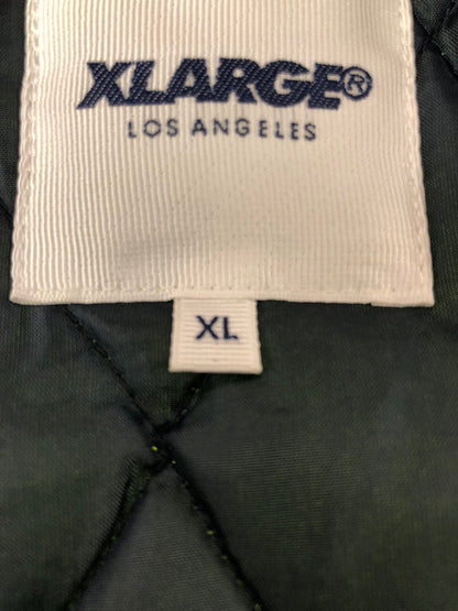 【中古品】【メンズ】 XLARGE エクストララージ SCRIPT LOGO VARSITY PUFF JACKET 01183510 スクリプト ロゴ バーシティー ジャケット アウター 142-260930-rt-11-tagh サイズ：XL カラー：ライム 万代Net店