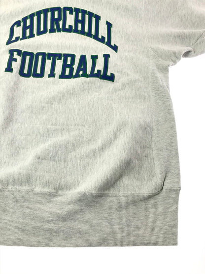 【中古品】【メンズ】 CHAMPION チャンピオン 90～00's REVERSE WEAVE CREW NECK SWEATSHIRT CHURCHILL FOOTBALL リバースウィーブ スウェットシャツ トップス 146-260924-rt-06-tagh サイズ：XXL カラー：グレー 万代Net店