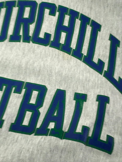 【中古品】【メンズ】 CHAMPION チャンピオン 90～00's REVERSE WEAVE CREW NECK SWEATSHIRT CHURCHILL FOOTBALL リバースウィーブ スウェットシャツ トップス 146-260924-rt-06-tagh サイズ：XXL カラー：グレー 万代Net店