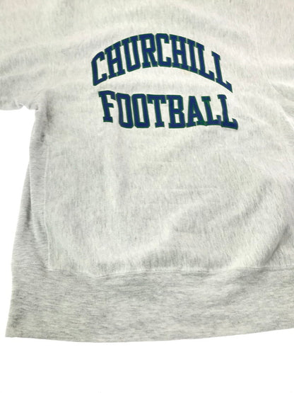 【中古品】【メンズ】 CHAMPION チャンピオン 90～00's REVERSE WEAVE CREW NECK SWEATSHIRT CHURCHILL FOOTBALL リバースウィーブ スウェットシャツ トップス 146-260924-rt-06-tagh サイズ：XXL カラー：グレー 万代Net店