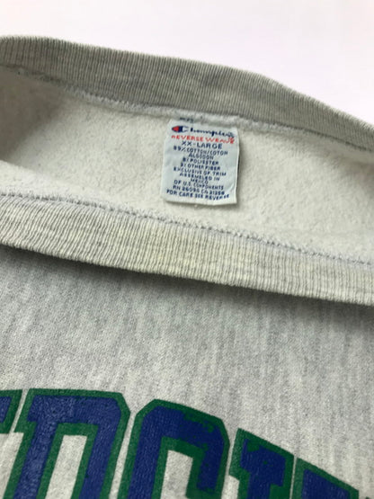 【中古品】【メンズ】 CHAMPION チャンピオン 90～00's REVERSE WEAVE CREW NECK SWEATSHIRT CHURCHILL FOOTBALL リバースウィーブ スウェットシャツ トップス 146-260924-rt-06-tagh サイズ：XXL カラー：グレー 万代Net店
