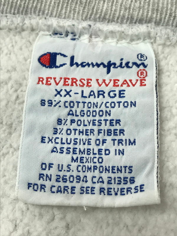 【中古品】【メンズ】 CHAMPION チャンピオン 90～00's REVERSE WEAVE CREW NECK SWEATSHIRT CHURCHILL FOOTBALL リバースウィーブ スウェットシャツ トップス 146-260924-rt-06-tagh サイズ：XXL カラー：グレー 万代Net店