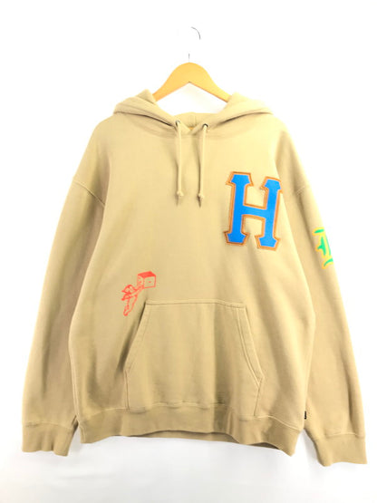 【中古品】【メンズ】 HUF ハフ FLY DIE P O HOODIE PF00622 フライ ダイ プルオーバー フーディー パーカー トップス 142-260924-rt-13-tagh サイズ：XL カラー：ベージュ 万代Net店