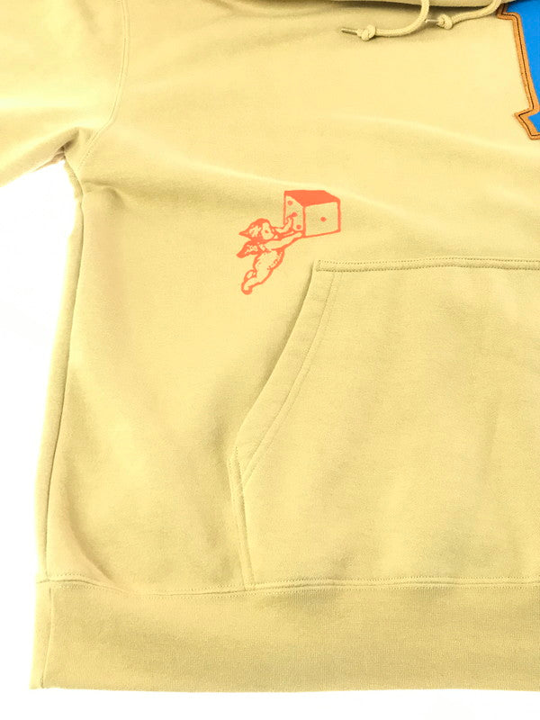 【中古品】【メンズ】 HUF ハフ FLY DIE P O HOODIE PF00622 フライ ダイ プルオーバー フーディー パーカー トップス 142-260924-rt-13-tagh サイズ：XL カラー：ベージュ 万代Net店