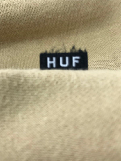 【中古品】【メンズ】 HUF ハフ FLY DIE P O HOODIE PF00622 フライ ダイ プルオーバー フーディー パーカー トップス 142-260924-rt-13-tagh サイズ：XL カラー：ベージュ 万代Net店
