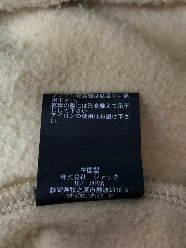 【中古品】【メンズ】 HUF ハフ FLY DIE P O HOODIE PF00622 フライ ダイ プルオーバー フーディー パーカー トップス 142-260924-rt-13-tagh サイズ：XL カラー：ベージュ 万代Net店