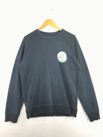 【中古品】【メンズ】 PALACE SKATEBOARDS パレス スケートボーズ BACK PRINT CREW NECK SWEATSHIRT 525405 バック プリント クルーネック スウェット トップス 142-260924-rt-07-tagh サイズ：L カラー：ブラック 万代Net店