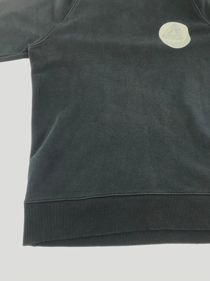 【中古品】【メンズ】 PALACE SKATEBOARDS パレス スケートボーズ BACK PRINT CREW NECK SWEATSHIRT 525405 バック プリント クルーネック スウェット トップス 142-260924-rt-07-tagh サイズ：L カラー：ブラック 万代Net店