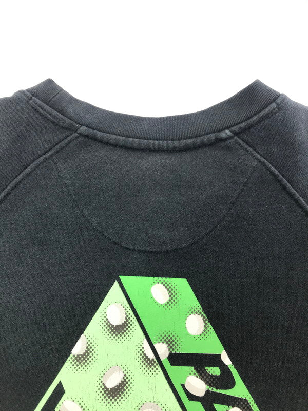 【中古品】【メンズ】 PALACE SKATEBOARDS パレス スケートボーズ BACK PRINT CREW NECK SWEATSHIRT 525405 バック プリント クルーネック スウェット トップス 142-260924-rt-07-tagh サイズ：L カラー：ブラック 万代Net店