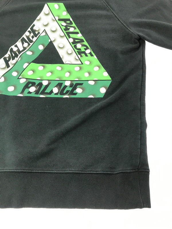 【中古品】【メンズ】 PALACE SKATEBOARDS パレス スケートボーズ BACK PRINT CREW NECK SWEATSHIRT 525405 バック プリント クルーネック スウェット トップス 142-260924-rt-07-tagh サイズ：L カラー：ブラック 万代Net店