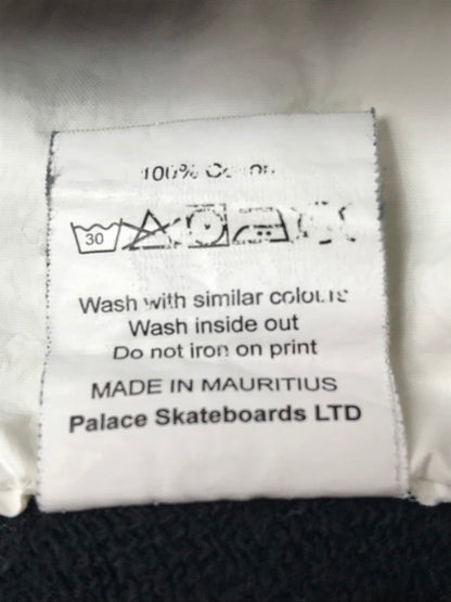 【中古品】【メンズ】 PALACE SKATEBOARDS パレス スケートボーズ BACK PRINT CREW NECK SWEATSHIRT 525405 バック プリント クルーネック スウェット トップス 142-260924-rt-07-tagh サイズ：L カラー：ブラック 万代Net店