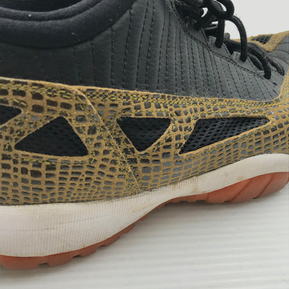 【中古品】【メンズ】 NIKE ナイキ AIR JORDAN 11 RETRO LOW BLACK METALLIC GREEN-GUM YELLOW 306008-013 エア ジョーダン 11 レトロ スニーカー 靴 160-260926-rt-05-tagh サイズ：29cm US11 カラー：BLACK/METALLIC GREEN-GUM YELLOW-INFRARED23 万代Net店