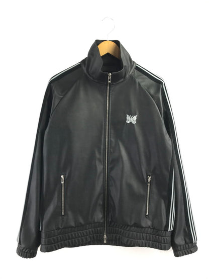 【中古品】【メンズ】 NEEDLES ニードルス 25AW SYNTHETIC LEATHER TRACK JACKET BLACK RW1574 LHP別注 レザー トラック ジャケット アウター 140-260924-rt-39-tagh サイズ：L カラー：ブラック 万代Net店