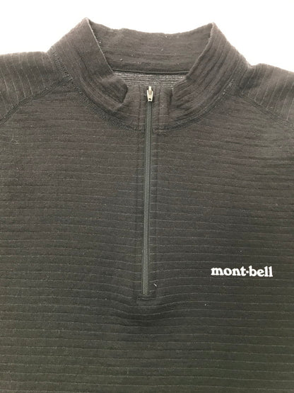 【現状渡し品】【メンズ】 MONT-BELL モンベル WOOL HALF ZIP SWEATER 1107583 ウール ハーフジップ セーター トップス 144-260924-rt-27-tagh サイズ：不明 下記参照 カラー：ブラック 万代Net店