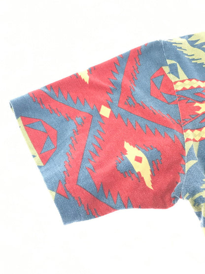 【中古品】【メンズ】 POLO RALPH LAUREN ポロ・ラルフローレン 90's SS POLO SHIRT NATIVE 90年代 ショートスリーブ ポロシャツ 半袖ポロシャツ トップス 146-260924-rt-16-tagh サイズ：M カラー：マルチカラー 万代Net店