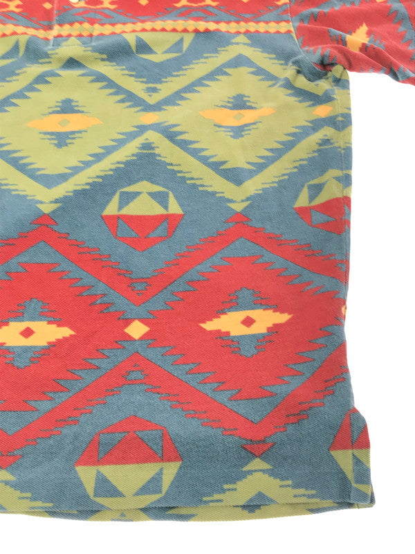 【中古品】【メンズ】 POLO RALPH LAUREN ポロ・ラルフローレン 90's SS POLO SHIRT NATIVE 90年代 ショートスリーブ ポロシャツ 半袖ポロシャツ トップス 146-260924-rt-16-tagh サイズ：M カラー：マルチカラー 万代Net店