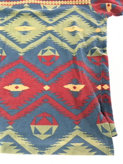 【中古品】【メンズ】 POLO RALPH LAUREN ポロ・ラルフローレン 90's SS POLO SHIRT NATIVE 90年代 ショートスリーブ ポロシャツ 半袖ポロシャツ トップス 146-260924-rt-16-tagh サイズ：M カラー：マルチカラー 万代Net店