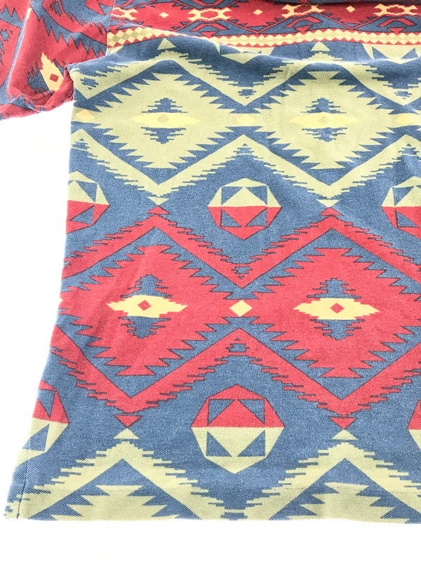 【中古品】【メンズ】 POLO RALPH LAUREN ポロ・ラルフローレン 90's SS POLO SHIRT NATIVE 90年代 ショートスリーブ ポロシャツ 半袖ポロシャツ トップス 146-260924-rt-16-tagh サイズ：M カラー：マルチカラー 万代Net店