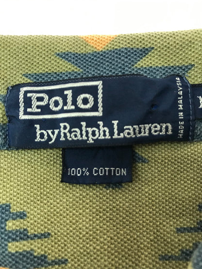 【中古品】【メンズ】 POLO RALPH LAUREN ポロ・ラルフローレン 90's SS POLO SHIRT NATIVE 90年代 ショートスリーブ ポロシャツ 半袖ポロシャツ トップス 146-260924-rt-16-tagh サイズ：M カラー：マルチカラー 万代Net店