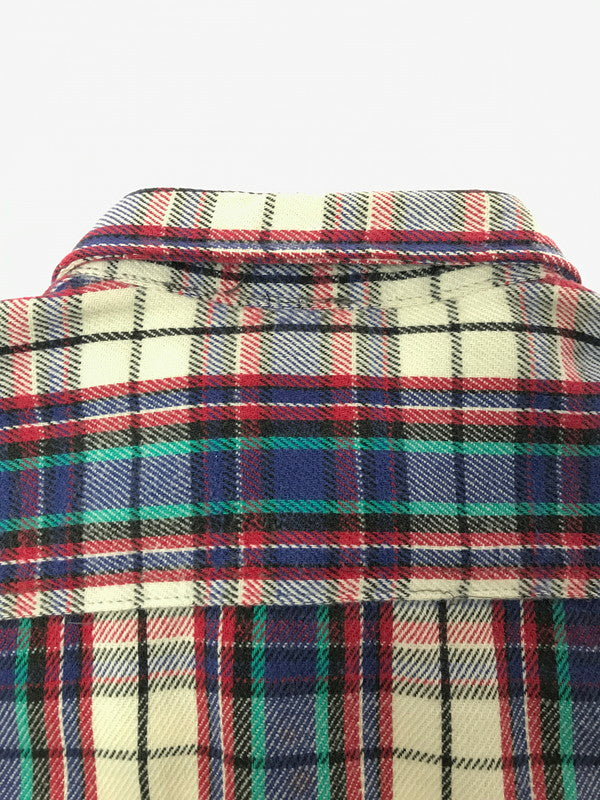 【中古品】【メンズ】 FIVE BROTHER ファイブブラザー 90's WORK FLANNEL SHIRT 90年代 ワーク フランネル シャツ トップス 146-260924-rt-17-tagh サイズ：M カラー：レッド/ブルー 万代Net店