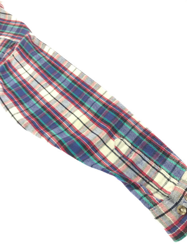 【中古品】【メンズ】 FIVE BROTHER ファイブブラザー 90's WORK FLANNEL SHIRT 90年代 ワーク フランネル シャツ トップス 146-260924-rt-17-tagh サイズ：M カラー：レッド/ブルー 万代Net店