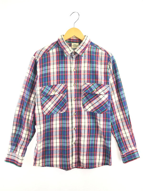 【中古品】【メンズ】 FIVE BROTHER ファイブブラザー 90's WORK FLANNEL SHIRT 90年代 ワーク フランネル シャツ トップス 146-260924-rt-17-tagh サイズ：M カラー：レッド/ブルー 万代Net店