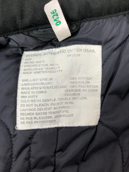 【中古品】【メンズ】 OLD STUSSY AUTHENTIC OUTER GEAR オールド ステューシー オーセンティック アウター ギア 00's THERMOLITE MILITARY COAT 142-260930-rt-04-tagh サイズ：M カラー：ブラック 万代Net店