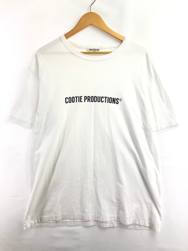 【中古品】【メンズ】 COOTIE PRODUCTIONS クーティー S/S LOGO TEE WHITE ショートスリーブ ロゴ Tシャツ 半袖Tシャツ トップス 142-260924-rt-01-tagh サイズ：XL カラー：ホワイト 万代Net店