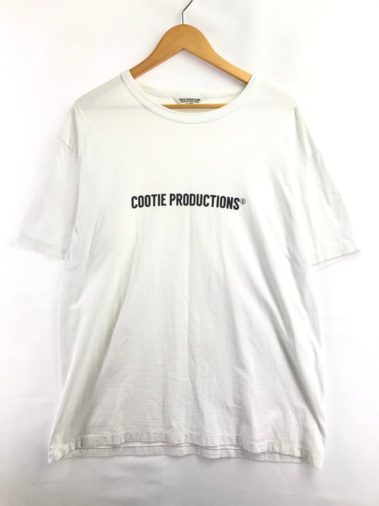 【中古品】【メンズ】 COOTIE PRODUCTIONS クーティー S/S LOGO TEE WHITE ショートスリーブ ロゴ Tシャツ 半袖Tシャツ トップス 142-260924-rt-01-tagh サイズ：XL カラー：ホワイト 万代Net店