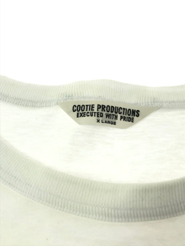 【中古品】【メンズ】 COOTIE PRODUCTIONS クーティー S/S LOGO TEE WHITE ショートスリーブ ロゴ Tシャツ 半袖Tシャツ トップス 142-260924-rt-01-tagh サイズ：XL カラー：ホワイト 万代Net店