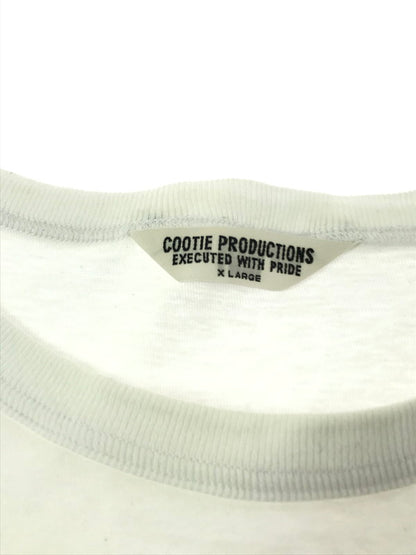 【中古品】【メンズ】 COOTIE PRODUCTIONS クーティー S/S LOGO TEE WHITE ショートスリーブ ロゴ Tシャツ 半袖Tシャツ トップス 142-260924-rt-01-tagh サイズ：XL カラー：ホワイト 万代Net店
