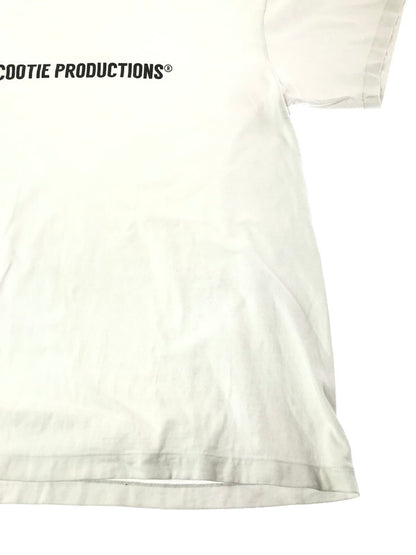 【中古品】【メンズ】 COOTIE PRODUCTIONS クーティー S/S LOGO TEE WHITE ショートスリーブ ロゴ Tシャツ 半袖Tシャツ トップス 142-260924-rt-01-tagh サイズ：XL カラー：ホワイト 万代Net店