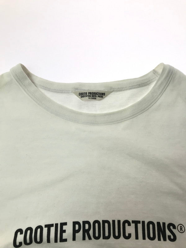 【中古品】【メンズ】 COOTIE PRODUCTIONS クーティー S/S LOGO TEE WHITE ショートスリーブ ロゴ Tシャツ 半袖Tシャツ トップス 142-260924-rt-01-tagh サイズ：XL カラー：ホワイト 万代Net店
