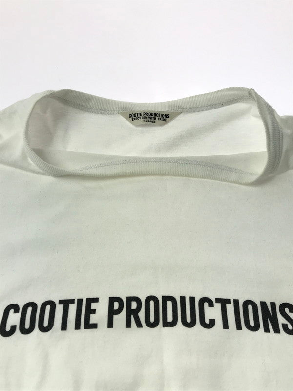 【中古品】【メンズ】 COOTIE PRODUCTIONS クーティー S/S LOGO TEE WHITE ショートスリーブ ロゴ Tシャツ 半袖Tシャツ トップス 142-260924-rt-01-tagh サイズ：XL カラー：ホワイト 万代Net店