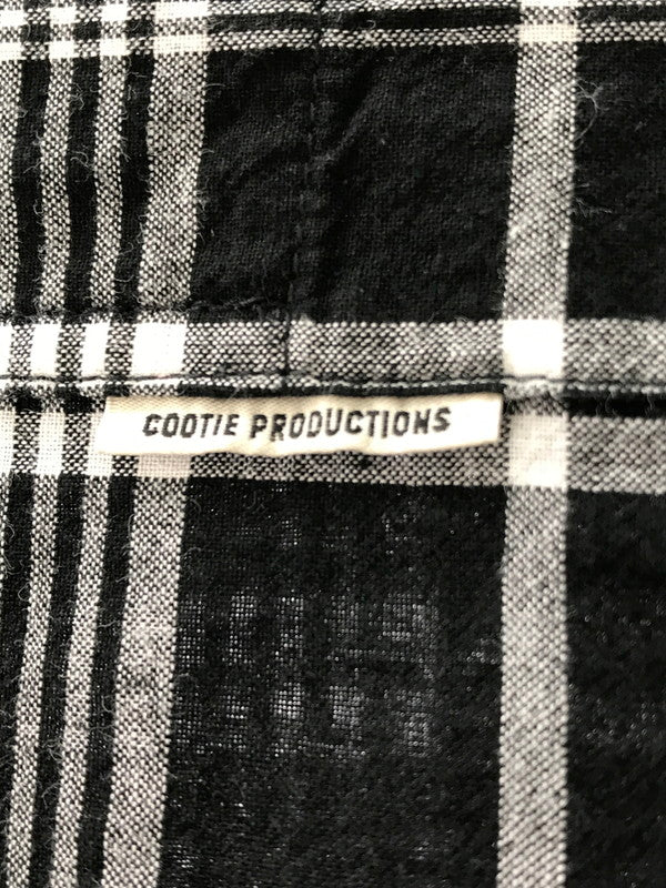 【中古品】【メンズ】 COOTIE PRODUCTIONS クーティー MADRAS CHECK S/S SHIRT BLACK マドラス チェック ショートスリーブ シャツ トップス 142-260924-rt-19-tagh サイズ：M カラー：ブラック 万代Net店