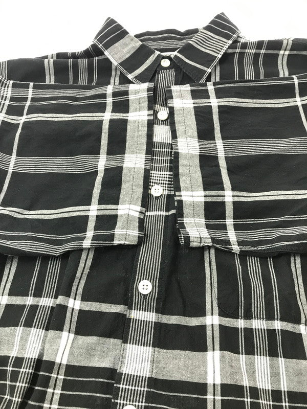 【中古品】【メンズ】 COOTIE PRODUCTIONS クーティー MADRAS CHECK S/S SHIRT BLACK マドラス チェック ショートスリーブ シャツ トップス 142-260924-rt-19-tagh サイズ：M カラー：ブラック 万代Net店