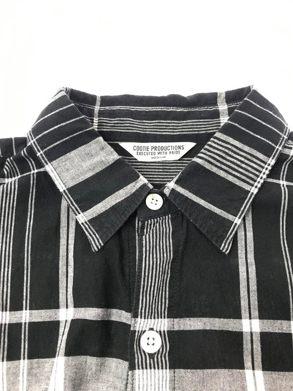 【中古品】【メンズ】 COOTIE PRODUCTIONS クーティー MADRAS CHECK S/S SHIRT BLACK マドラス チェック ショートスリーブ シャツ トップス 142-260924-rt-19-tagh サイズ：M カラー：ブラック 万代Net店