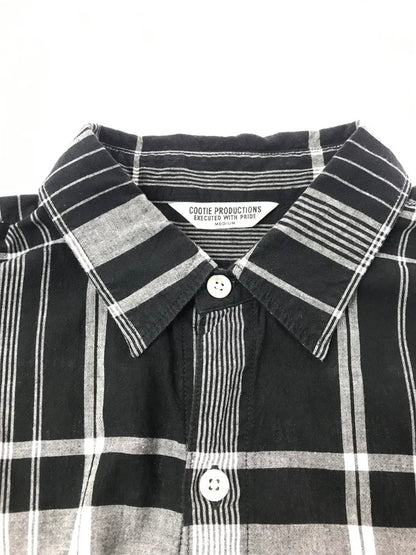【中古品】【メンズ】 COOTIE PRODUCTIONS クーティー MADRAS CHECK S/S SHIRT BLACK マドラス チェック ショートスリーブ シャツ トップス 142-260924-rt-19-tagh サイズ：M カラー：ブラック 万代Net店
