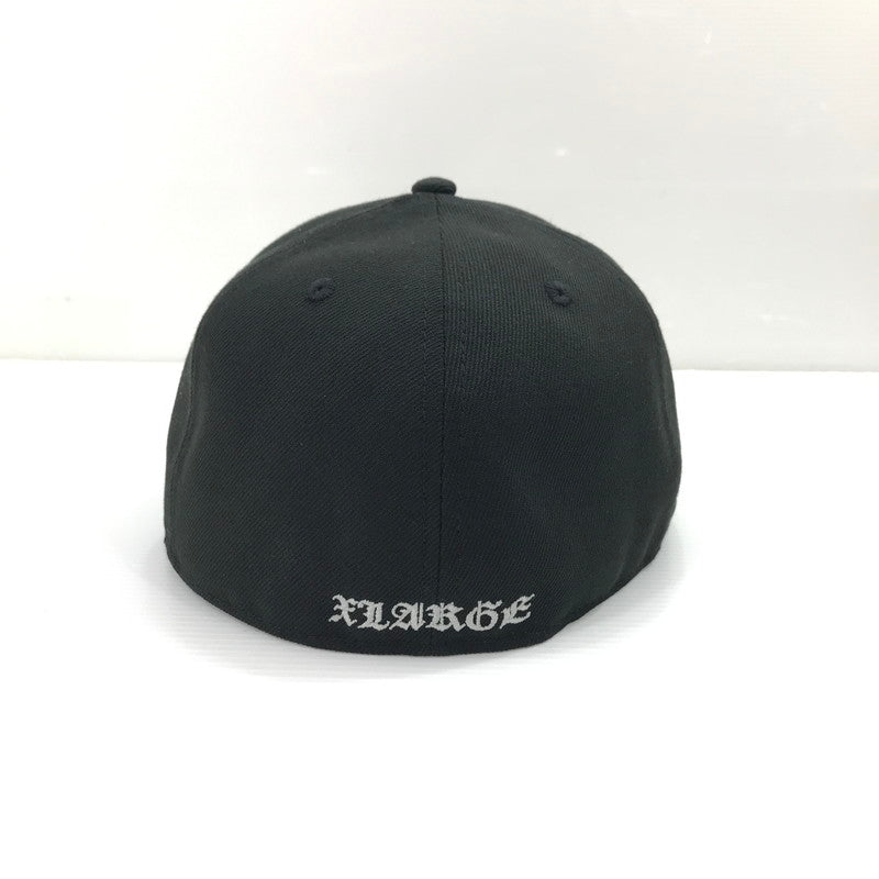 【中古品】【メンズ】 XLARGE エクストララージ × NEWERA ニューエラ 59FIFTY OLD ENGLISH CAP オールド イングリッシュ キャップ 帽子 185-260925-na-42-tagh サイズ：7 3/8 (58.7cm) カラー：ブラック 万代Net店