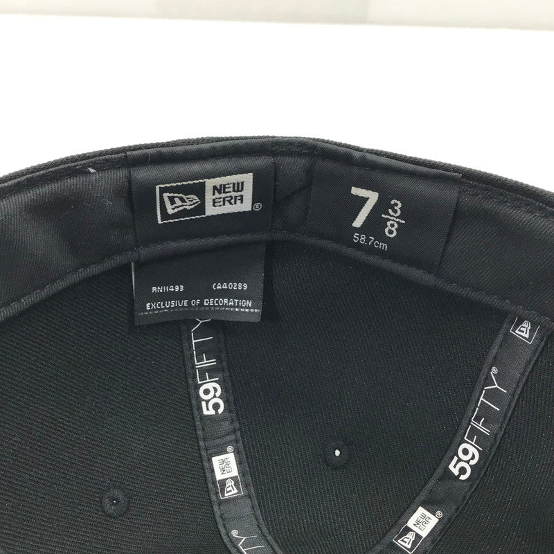 【中古品】【メンズ】 XLARGE エクストララージ × NEWERA ニューエラ 59FIFTY OLD ENGLISH CAP オールド イングリッシュ キャップ 帽子 185-260925-na-42-tagh サイズ：7 3/8 (58.7cm) カラー：ブラック 万代Net店