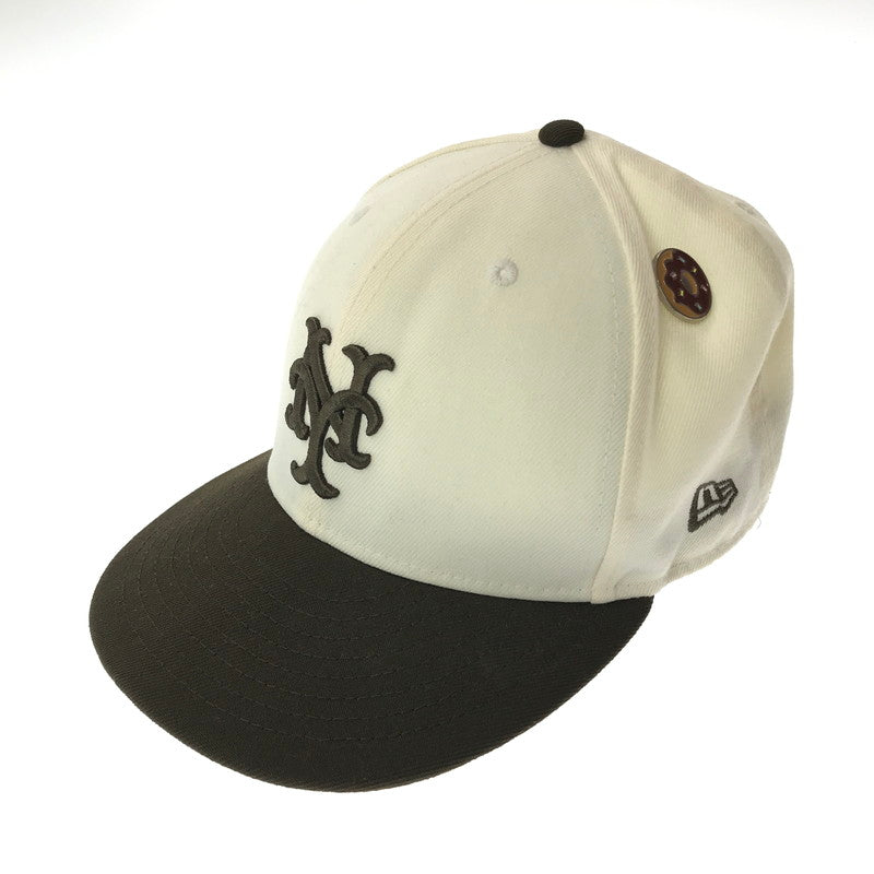 【中古品】【メンズ】 NEWERA ニューエラ NEW YORK METS 59FIFTY CAP ニューヨークメッツ キャップ 帽子 185-260928-na-19-tagh サイズ：7 3/8 58.7cm カラー：ブラウン/ホワイト 万代Net店