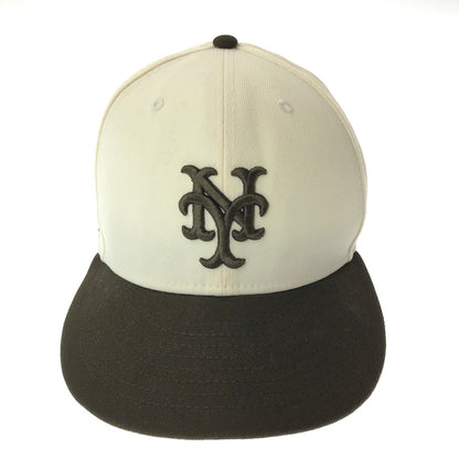 【中古品】【メンズ】 NEWERA ニューエラ NEW YORK METS 59FIFTY CAP ニューヨークメッツ キャップ 帽子 185-260928-na-19-tagh サイズ：7 3/8 58.7cm カラー：ブラウン/ホワイト 万代Net店