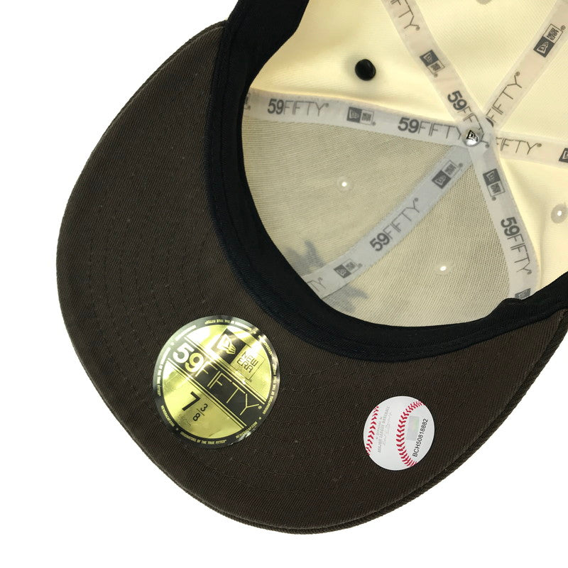 【中古品】【メンズ】 NEWERA ニューエラ NEW YORK METS 59FIFTY CAP ニューヨークメッツ キャップ 帽子 185-260928-na-19-tagh サイズ：7 3/8 58.7cm カラー：ブラウン/ホワイト 万代Net店
